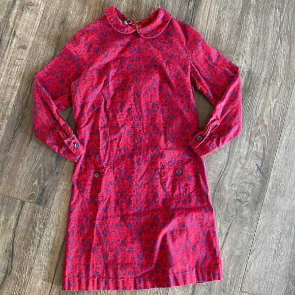 Vintage Girls Peter Pan Collar Eagle Motif Dress - Picture 1 of 5